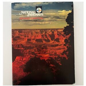 Vintage Grand Canyon National Parkways Travel Guide Brochure Booklet Map 1977
